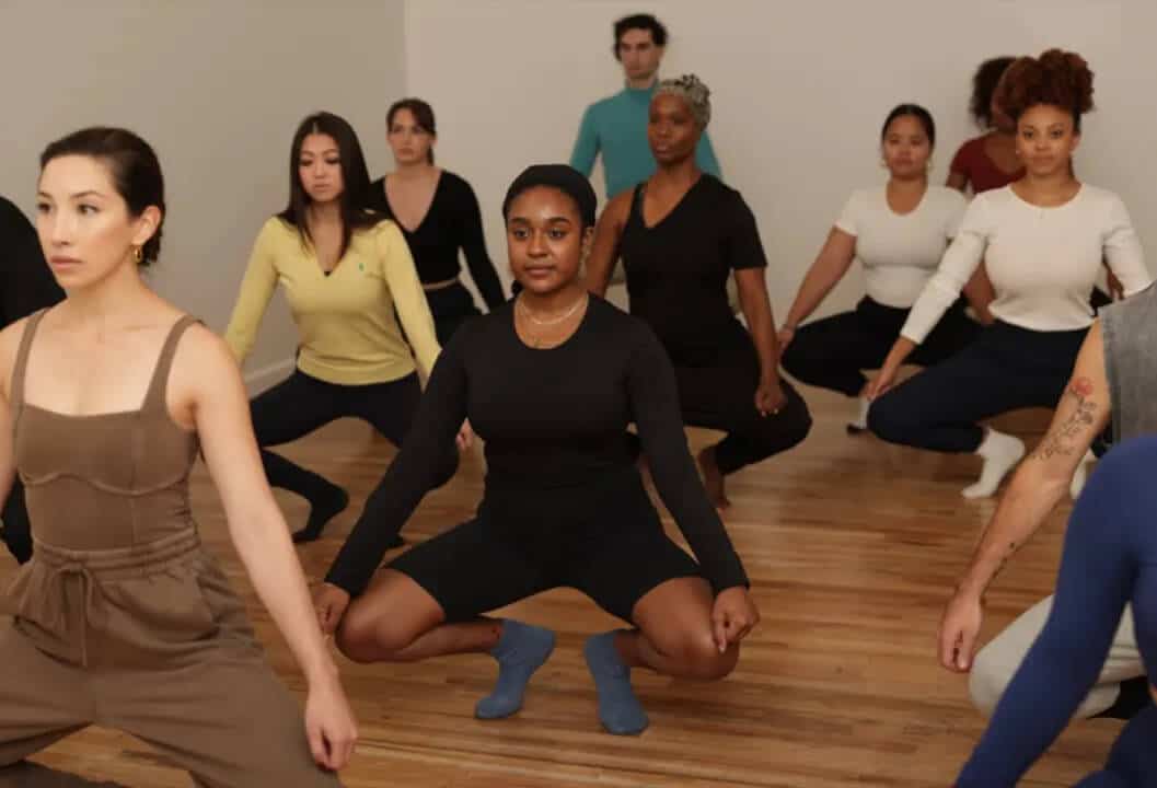 Students taking movement classes at Maggie Flanigan Studio